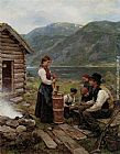 Familie Norsk Fjordlandskap